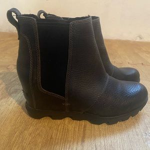 Stylish Black Leather Ankle Boots